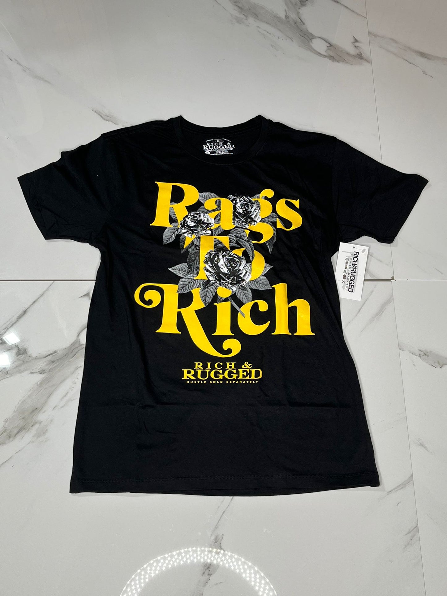 RICH AND RUGGED GRAPHIC T